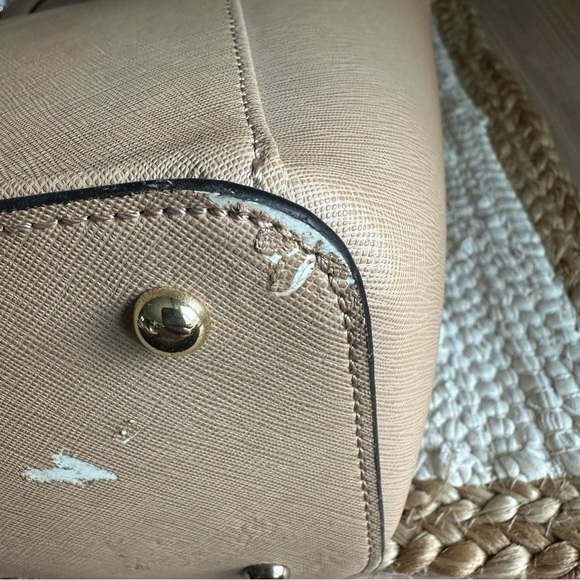 CALVIN KLEIN NWT Large Tote Nude Saffiano Leather Handbag H2RB1283 - Picture 16 of 16